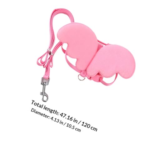 Correa de nylon rosa resistente que soluciona los tirones en mascotas 3