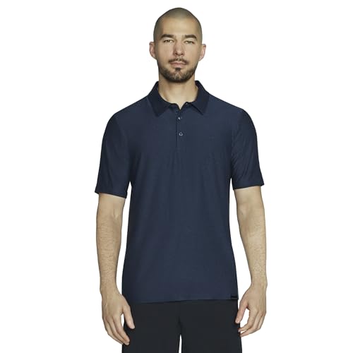 Skechers Polo para Hombre Godri All Day | Casual, tejido SKECH-KNITS Premium con absorción de humedad y secado rápido miniatura 1