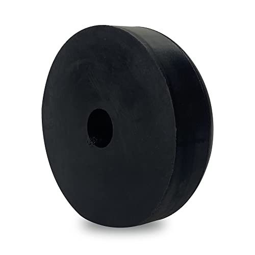 Colofulway 3.4 Inch Boat Trailer Black Rubber Keel Roller End Caps (Pack Of 2) #TOP6