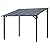 Shintenchi 10’x 10’ Gazebo for Porch,Hard Top Lean to Gazebo Pergola with UV Protection Roof,Large Wall-Mounted Heavy Duty Awnings for Patio, Decks, Backyard and More