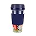 Hcyx Indywidualny mikser, mikser przenośny jednoręczny do koktajli i smoothie, kubek 10 Oz z USB do wielokrotnego ładowania, sokowirówka nie zawiera BPA (kolor: niebieski)