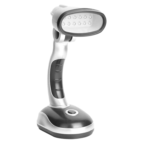 Lámpara de escritorio LED 12 cuentas LED de escritorio lámpara de mesa de iluminación ángulo de iluminación ajustable junto a la cama para leer la protección de los ojos, acampar, estilo de oficina 1
