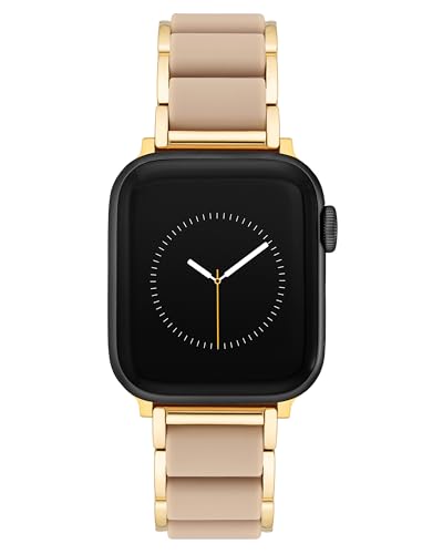 Anne Klein Silicone Fashion Bracelet for Apple Watch, Secure, Adjustable, Apple Watch Replacement Band, Fits Most Wrists