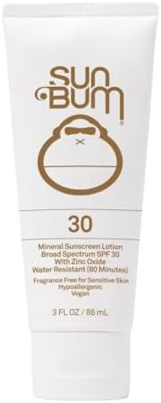 Sun Bum Mineral SPF 50 Sunscreen Body Lotion| Broad Spectrum Moisturizing Facial Sunblock with Vitamin E | Vegan and Hawaii 104 Act Compliant (Octinoxate & Oxybenzone Free) | Travel Friendly 3 oz