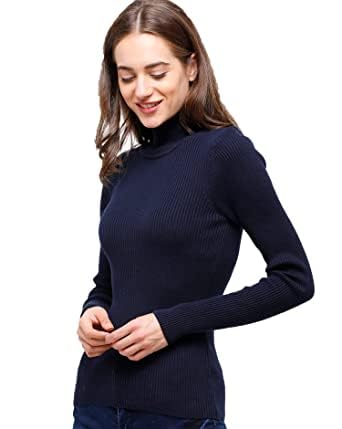 rzlecort Women's High Neck Full Sleeves Streachble Pullover Sweaters/Sweatshirt for Winters-picture-45