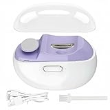 Coupe Ongle Électrique avec Lumière LED et Polisseur, Pour Pieds Et Mains, Adultes Et Personnes âgées, 2 Vitesses, Rechargeable, pour Bébé, Enfants, Adultes, Personnes Âgées
