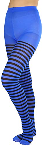 Image of ToBeInStyle Women's Nylon Horizontal Striped Tights