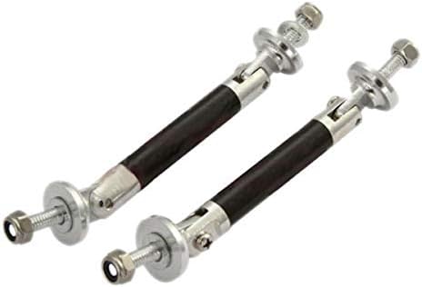 2X Car 45mm Carbon Fiber Front Splitter Lip Spoiler Rod Strut Tie Bar Exterior (3)