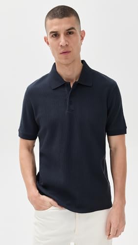 Vince Men's Varigated Texture Short Sleeve Polo2
