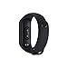 MiPhee 2-Pack Silicone Bands for Mi Band 4/ 3 Xiaomi Smartwatch Replacement Strap, Black