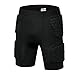 ZAYZ Rollhockey Hose, Gepolsterte Schutzshorts, zum Fußball Paintball Baseball mit Integrierte Polsterung, Stützschutz Hüfte, Steißbein, Oberschenkel (Color : Negro, Size : XXL)