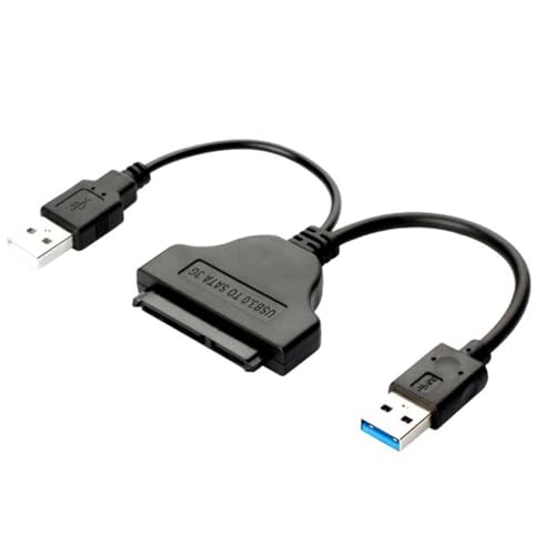 Cable adaptador USB 3.0 a SATA 22 pines para disco duro miniatura 4