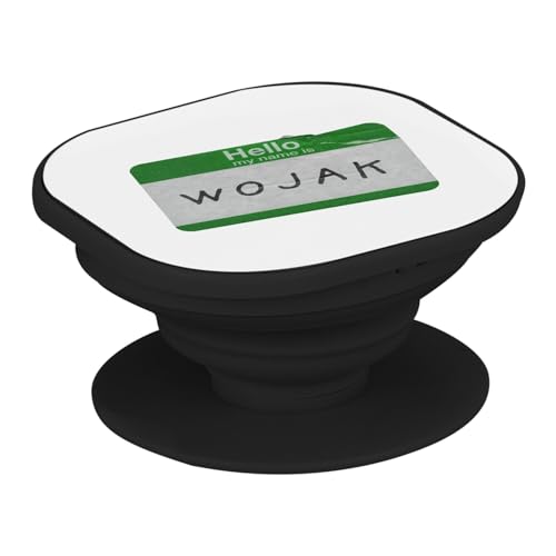 Support Téléphone Extensible - Wojak Meme Crypto Currency Trading Blockchain Internet Humour - Poignée Grip de Maintien et Stand Vidéo pour Smartphone Compatible Tous Modèles Imprimé en France