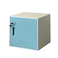 キューブBOX　鍵付きロッカー　ハイタイプ　ブルー Amazon.co.jp: キューブBOX鍵付ロッカー キューブボックス 扉
