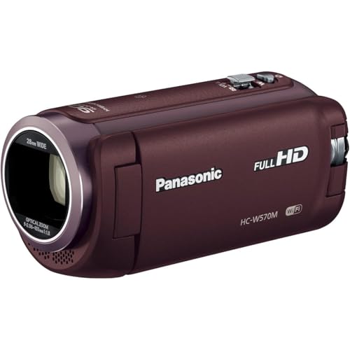 【整備済み品】 パナソニック HDビデオカメラ W570M ワイプ撮り 90倍ズーム ブラウン HC-W570M-T (整備済み品)