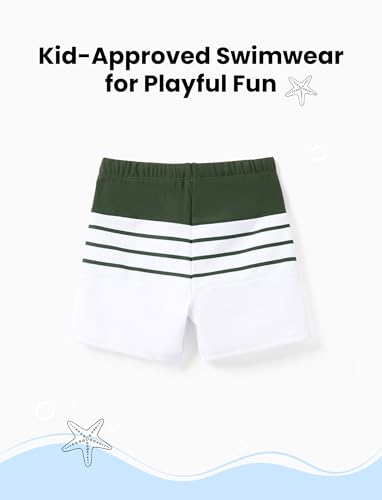 Image of PATPAT Family Matching Summer Swimsuits, Two Piece Bathing Suits Tropical Plant Floral Print Swim Trunks Shorts