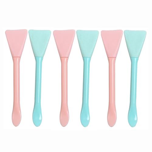 6 Pack Cosmetic Spatula, Small Silicone Applicator Face Brush for Skin Treatment DIY Facial Mud, Gel, Cream, Lotion, Powder, Clay, Plastic Scooper Extractor Tool for Mixing, Sampling, Waxing - Image 4
