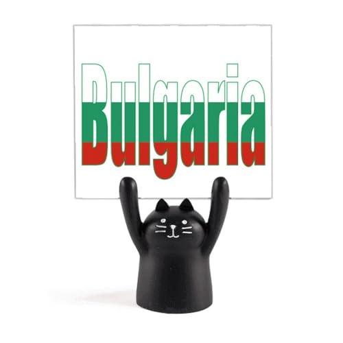 Porte-mémo avec drapeau Bulgarie, idéal pour décorer votre bureau