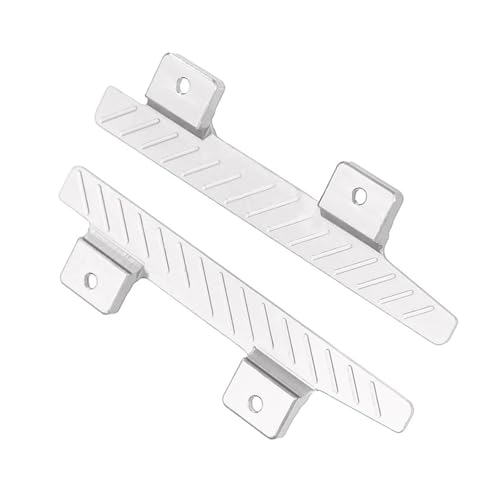 Pédale latérale en aluminium pour MN82 LC79 MN78 1/12 RC crawler en argent