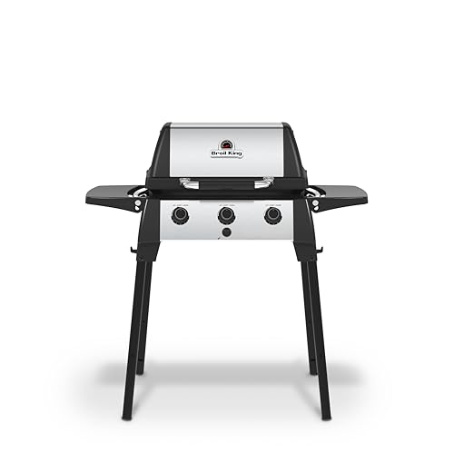 Broil King Porta-Chef 320 Portable Propane Gas Grill - Tabletop 3-Burner BBQ