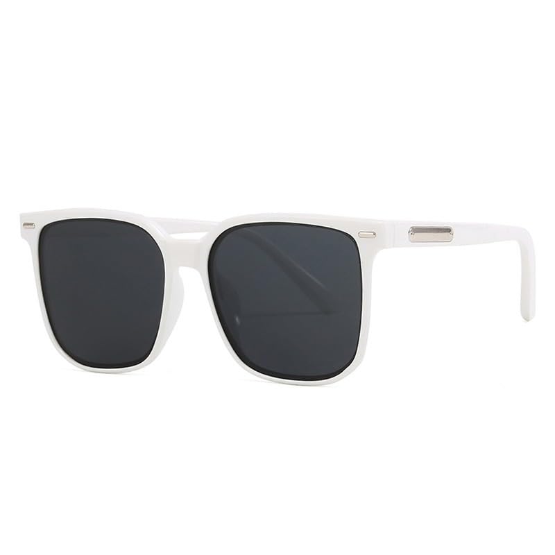 Gafas De Sol Deportivas Con Montura Grande For Hombre For Mujer For Desplazamientos Diarios Y Vacaciones(White)