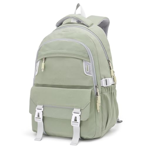 Travel Backpack for Women and Men, 30L Ergonomic Casual Backpack Multi-Purpose Daypack for Camping Hiking Traveling Outdoor, Green