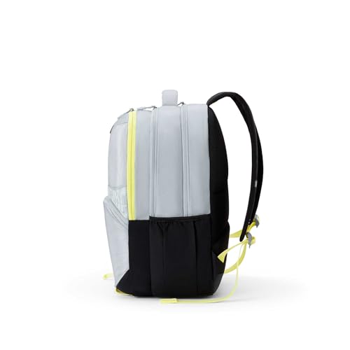 Image of American Tourister Opus | 36 Ltrs | 3 Compartments | Bottle Pocket | Ergonomic Padded Back Panel & Shoulder Straps | High School Backpack | 1 Year International Warranty | Light Grey