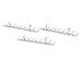 IKEA - SIGNUM Cable management, horizontal, silver color (FBA) 3-Pack