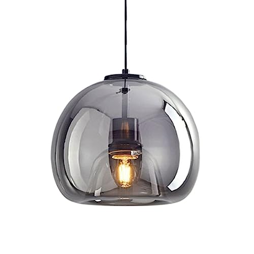 Luminaires de plafond industriels avec suspension en verre E27 HAIDU