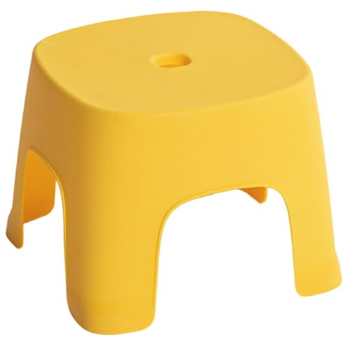 Chaise enfant jaune pour le bain et les toilettes avec assise empilable en PVC