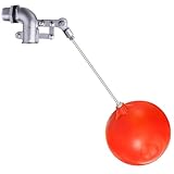 3/4 Inch Stainless Steel Float Valve for Water Tank, Heavy-Duty Design with Adjustable Angle Rod for Water Level Control, Includes 6 Inch Float Ball – Ideal for Water Troughs