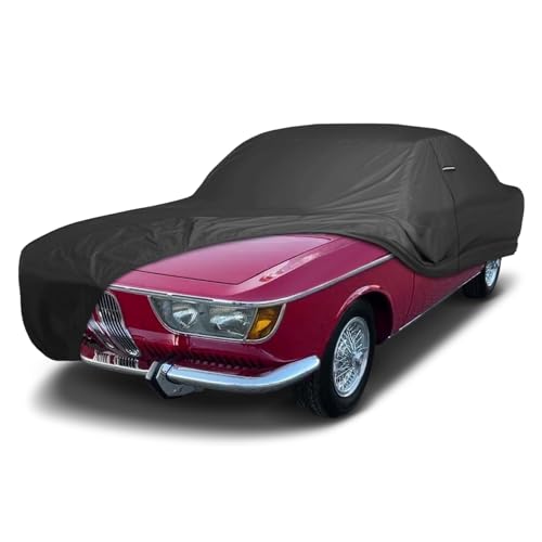 Image of iCarCover Premium Custom Car Cover for 1965-1970 BMW 2000 C /CS Heavy Duty Waterproof All Weather Rain Snow UV Sun Protector Custom Fit Full Exterior Indoor Outdoor Protection Car Cover (Black)