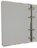 100 Blatt (200 Seiten) mit 4 Löchern im Format A5 14,5 x 20,5 cm. Für Ordner mit 4 Ringen - kariert 4 mm. - für 4. und 5. Klassenzimmer, Papier 120 g/m²