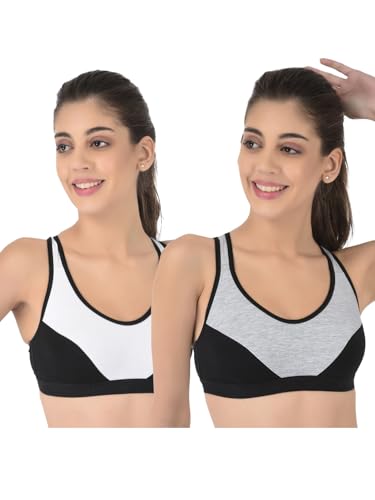 Image of Softline Women's Cotton Rich Wire-Free Non-Padded Balconette Bra Combo | Seamless, Breathable & Soft Fabric | Full Coverage & Everyday Comfort (Pack of 2)