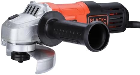 BLACK+DECKER G650-IN, 650W 4''/100mm Angle Grinder (Corded) for Grinding, Polishing and Cutting with Spindle Lock and Slide switch, 1 Year Warranty (SIDE HANDLE INCLUDED)