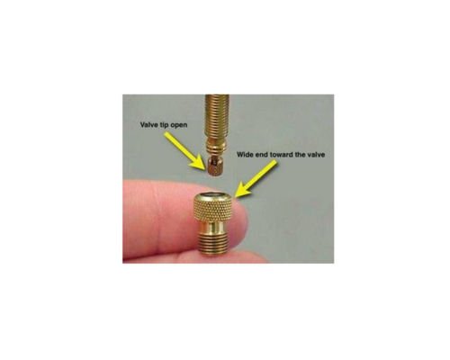 4x Ottone Presta a Schrader Moto Valvola