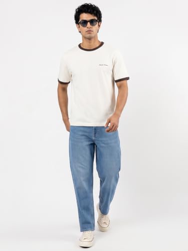 Image of Spykar Men's Renato Loose Fit Jeans | Mid Rise | Casual Denim | Stretch Fit | Jeans for Man