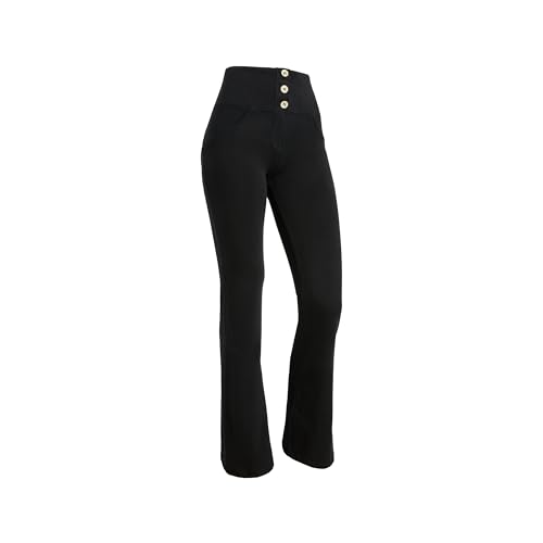Pantalon push-up WR.UP taille haute évasée coton anti-relâchement