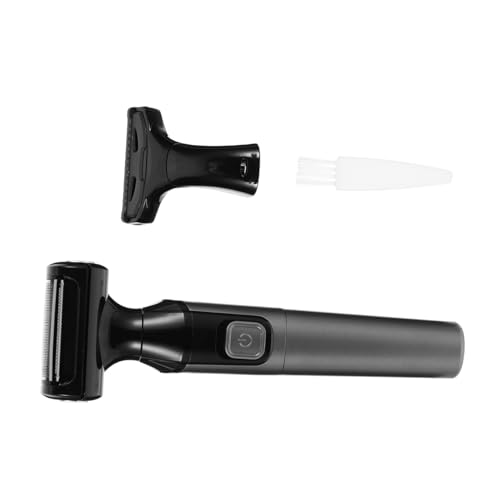 Ipetboom afeitadora eléctrica lady shaver maquinilla mujer maquinilla de afeitar versátil depiladoras sin Gel Titulares pre afeitadora de vello corporal depiladora electrica AbS Black