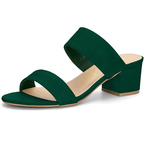 Sandales à talons carrés pour femme vert Allegra K chaussures 38
