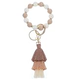 Hochwertige Materialien für Langlebigkeit: Unser Silikon Perlen Schlüsselanhänger besteht aus einer ausgewählten Kombination von Silikon, Zinklegierung und Baumwollimitat. Silikon bietet eine angenehme Haptik und Flexibilität, während die Zinklegierung für Stabilität und Robustheit sorgt. Der Träger aus Baumwollimitat verleiht dem Anhänger eine weiche Textur und eine angenehme Handhabung. Diese Materialkombination sorgt für eine lange Lebensdauer und ein angenehmes Benutzererlebnis.