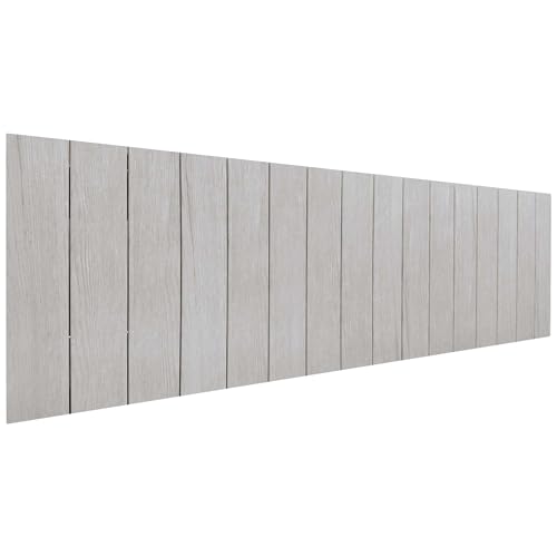 DHOME Cabecero de Madera reciclada DM Estilo Palet Vertical Cama Palets Herrajes incluidos (150cm, Artico)