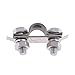 Generic Marine Vessel Throttle Cable Fastener Set - 4 Pieces, Silver