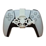 Alanmoship for MINI Racing Game Steering Wheel compatible with For PS5 offering compact design and enhanced control for an immersive driving experience in various racing games (white)