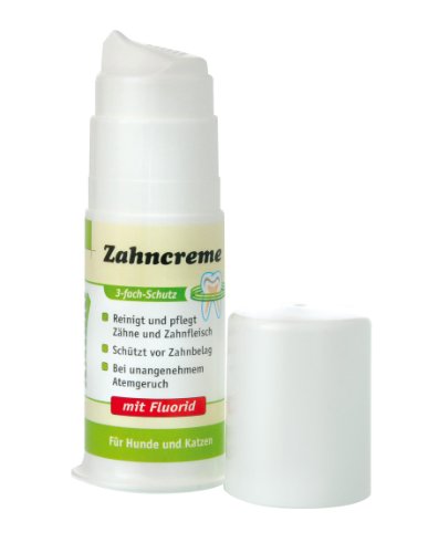 Anibio Zahncreme 50g | Zahnpflege für Hunde | bei Zahnbelag | mindert unangenehmen Atemgeruch | geschmacksneutral | kann bedenkenlos abgeschluckt werden | Zahn Creme
