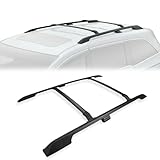 BKFUJJB Roof Rack Mount Top Rail Crossbar Luggage Carrier Aluminum Black Powder Coated for Honda for Odyssey 2011-2017 08L04-TK8-102 08L02-TK8