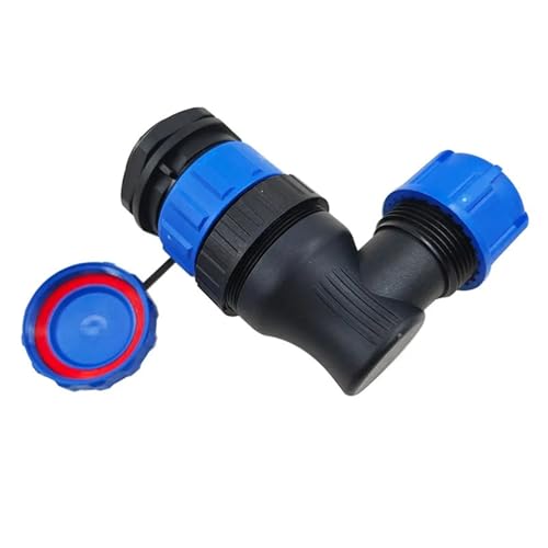 Conector SP28 de 2 pines en ángulo de 90 grados para cables industriales 4