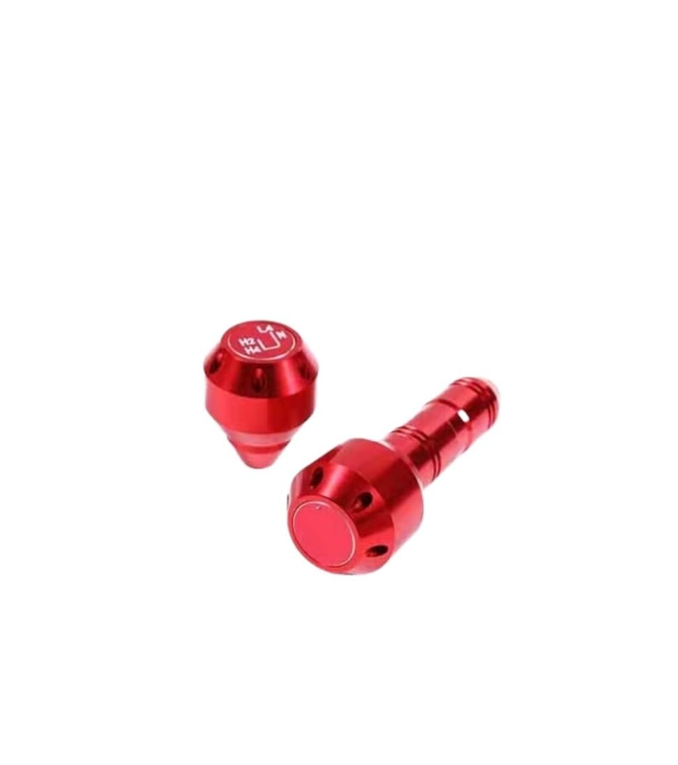 Amxaqjc Red Car Interior Moulding Trim For Toyota For Fj For Cruiser 2007-2021 Aluminum Alloy Black/ Car Shift Head Gear Knob Interior Accessories(Red)
