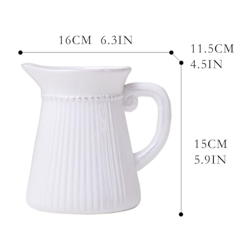 Vase moderne en céramique blanc pour sublimer votre table - 3