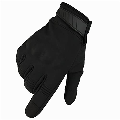 KIKIRon Herren Winterhandschuhe Im Freien Bergsteigen Reiten Motorradhandschuhe Touchscreen wasserdichte Taktische Handschuhe Winterhandschuhe (Farbe : Black, Size : XL) Cover